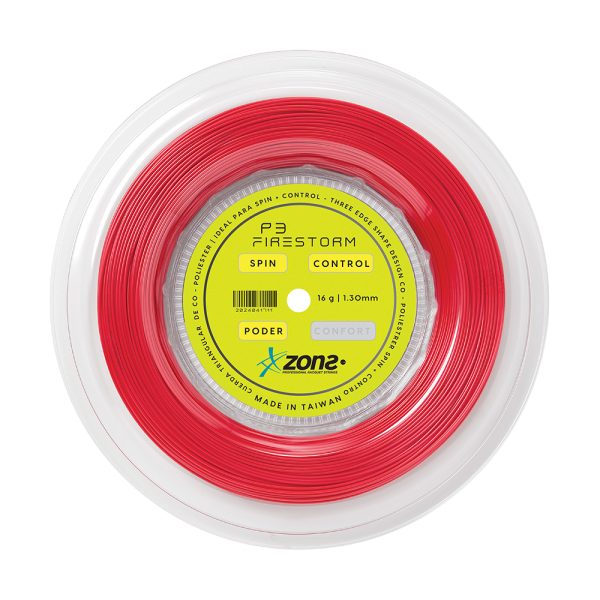 Rollo de Cuerdas Zons Firestorm 16 1.30 Rojo New