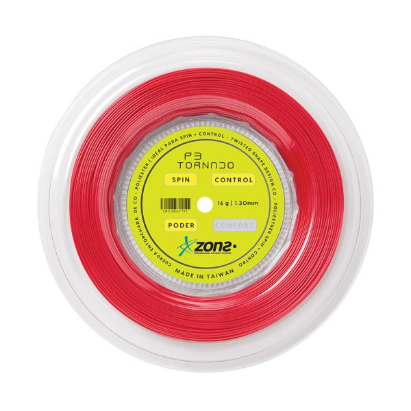 Rollo de Cuerdas Zons Tornado 16 1.30 Rojo New