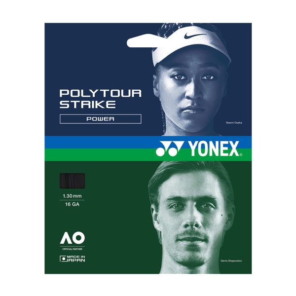 Set de Cuerdas Yonex Poly Tour Strike 16 1.30 Negro