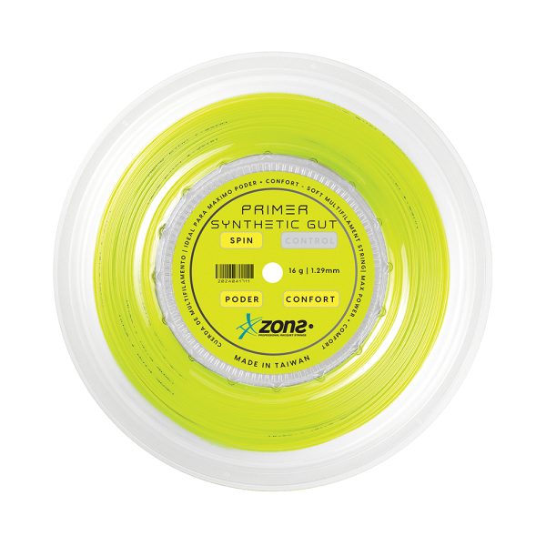Rollo de Cuerdas Zons Primer Synthetic Gut 16 1.29 Amarillo Neon