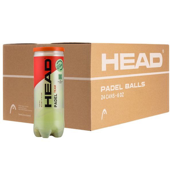 Head Padel Team Caja de 24 Tubos New