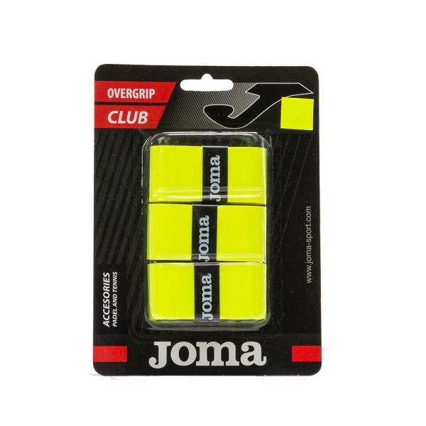 Paquete 3 Unidades Overgrip Joma Club Amarillo Neon