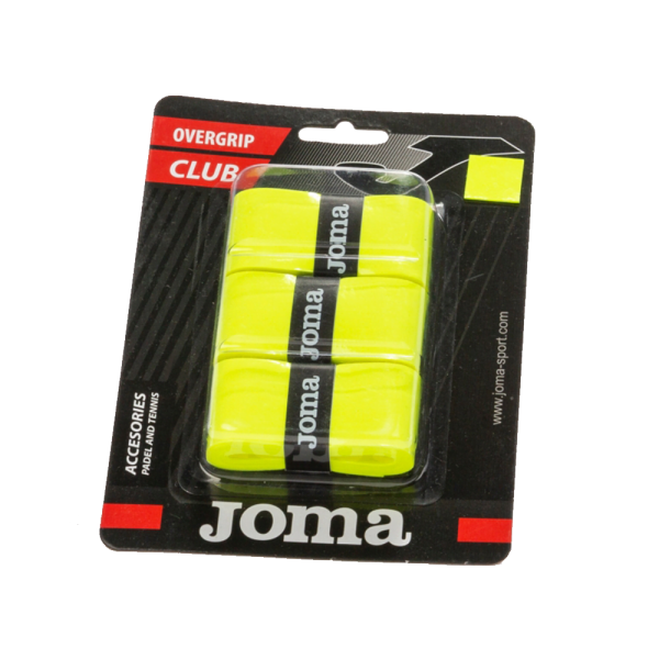 Paquete 3 Unidades Overgrip Joma Club Amarillo Neon