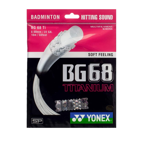 Set de Cuerdas de Badminton Yonex BG 68 Titanium