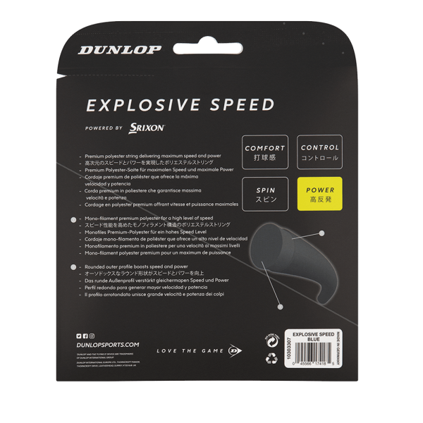 Dunlop Explosive Speed 17 1.25 Azul New