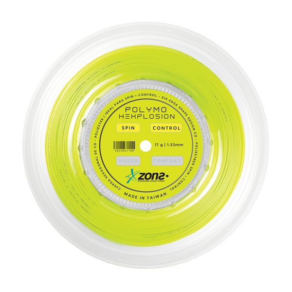 Rollo de Cuerdas Zons Polymo Hexplosion 17/1.23 Amarillo New