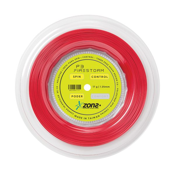 Rollo de Cuerdas Zons Firestorm 17 1.25 Rojo New