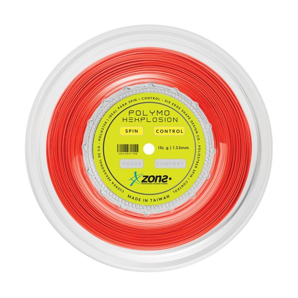 Rollo de Cuerdas Zons Polymo Hexplosion 15L 1.33 Naranja New