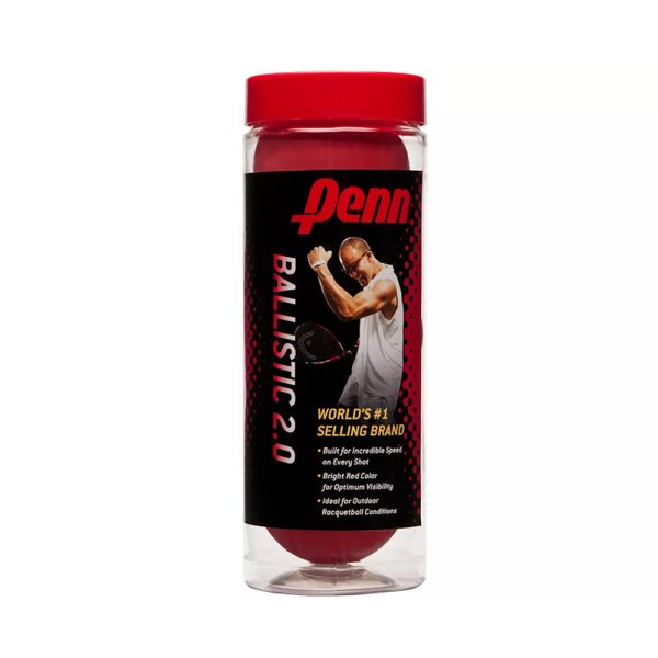 Tubo 3 Pelotas Racquetball Penn Ballistic 2.0