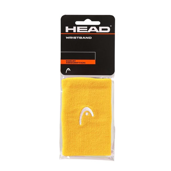 Muñequera Head Wristband Larga Amarillo 2 Unidades New