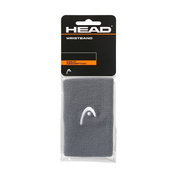 Muñequera Head Wristband Larga Gris 2 Unidades New