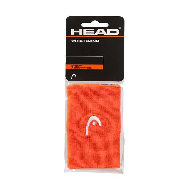 Muñequera Head Wristband Larga Naranja 2 Unidades New