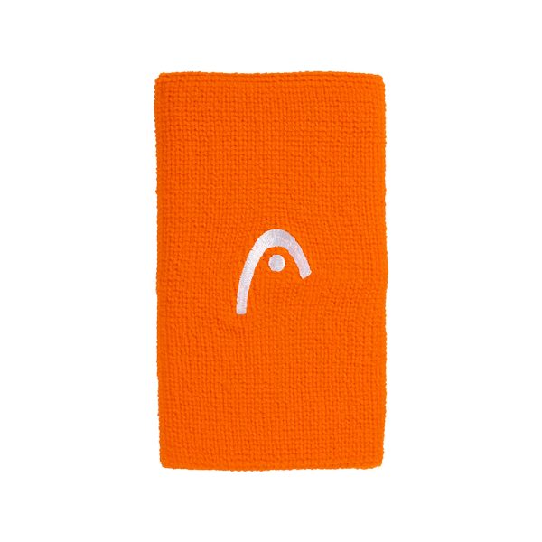 Muñequera Head Wristband Larga Naranja 2 Unidades New
