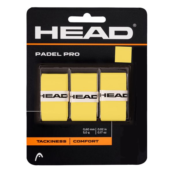 Head Padel Pro Overgrip 3 Pack Amarillo