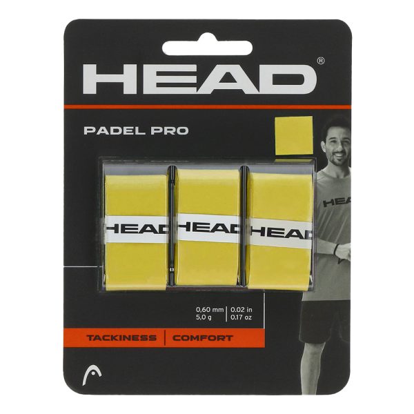 Head Padel Pro Overgrip 3 Pack Amarillo