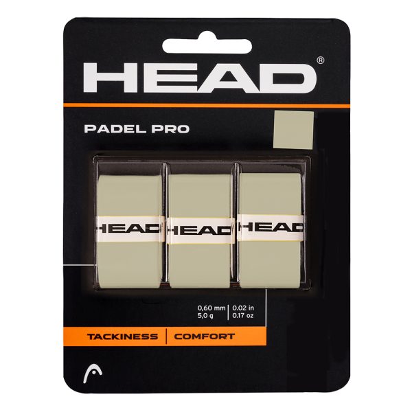 Head Padel Pro Overgrip 3 Pack Gris